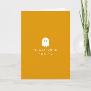 Carte Secouez votre Boo-ty Fête Fantôme d'Halloween