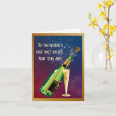 Carte Secret Age Birthday (Fleur jaune)