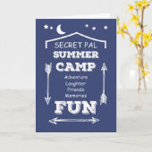 Carte Secret Camp Pal Fun Navy Blue, Penser à vous (Fleur jaune)