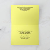 Carte Secret Pal Joyeux Anniversaire Rose Collage Jaune (Intérieur)