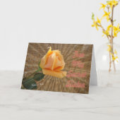 Carte Secret Soeur, toute occasion (Fleur jaune)