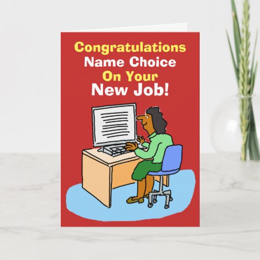 Carte Secrétaire asiatique ou assistant personnel. Nouve (Devant)