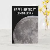 Carte Section du thème d'astronomie de la Lune avec nom (Fleur jaune)