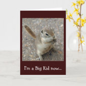 Carte Sécureuil terrestre du désert Salutations d'annive (Fleur jaune)