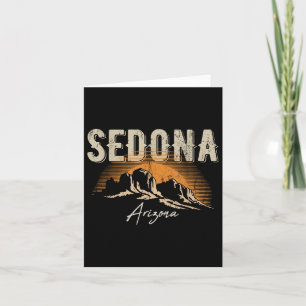 Carte Sedona Arizona Montagnes Vintages Sunset Randonnée