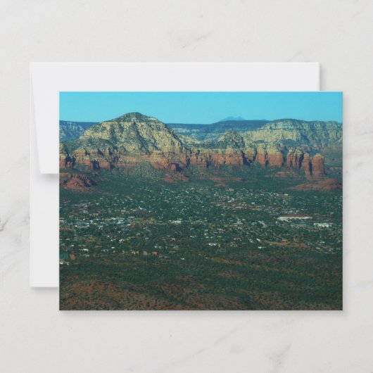 Carte Sedona et Coffee Pot Rock d'en haut (Devant)