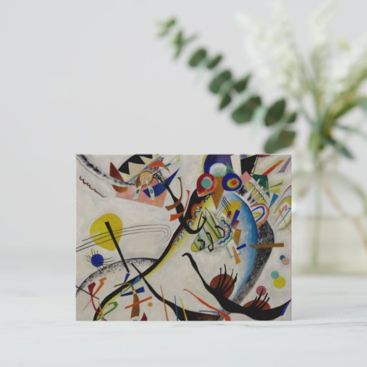 Carte Segment bleu Kandinsky (Debout devant)