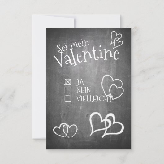 Carte Sei mein Valentine (Devant)