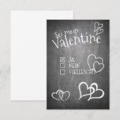 Carte Sei mein Valentine (Devant / Derrière)