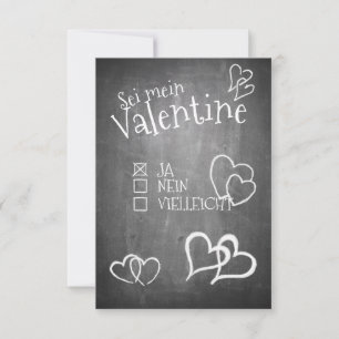 Carte Sei mein Valentine
