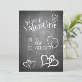 Carte Sei mein Valentine (Debout devant)