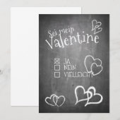 Carte Sei mein Valentine (Devant / Derrière)