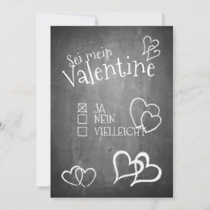 Carte Sei mein Valentine