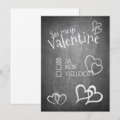 Carte Sei mein Valentine (Devant / Derrière)