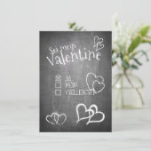 Carte Sei mein Valentine (Debout devant)