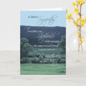 Carte Seigneur est Mon Pasteur, Religieux, Sympathie chr (Fleur jaune)