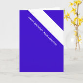 Carte seigneurie d'anniversaire (Fleur jaune)