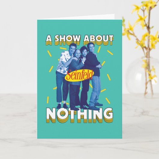 Carte Seinfeld | A Show About Nothing (Fleur jaune)