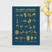 Carte Seinfeld | ABC de Seinfeld Infographie (Fleur jaune)