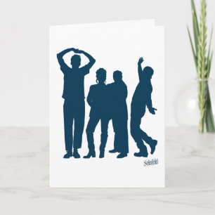 Carte Seinfeld   Graphique de silhouette de groupe