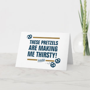 Carte Seinfeld   Graphique de typographie "Ces Pretzels"