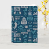 Carte Seinfeld | Motif de mème (Fleur jaune)