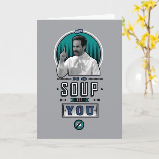 Carte Seinfeld | Pas De Soupe Pour Vous Graphique (Fleur jaune)