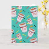 Carte Seinfeld | Pas de soupe pour vous Motif (Fleur jaune)