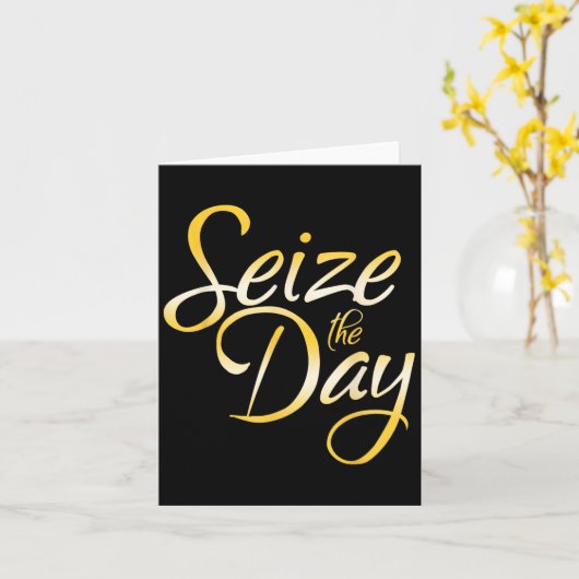 Carte Seize The Day  (Fleur jaune)