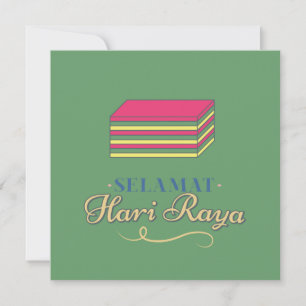 Carte Selamat Hari Raya // Salutations de la fête islami