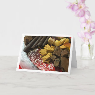 Carte Sélection de chocolats et de friandises