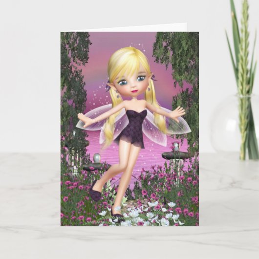 Carte Selena Fairy Grey Card (Devant)