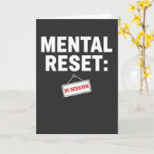 Carte Self Care Mode Quiet Time In Session Stress (Fleur jaune)