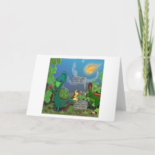 Carte Selfie de dinosaure Bande dessinée drôle