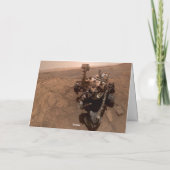Carte Selfie de Mars Curiosity Paysage martien rouge (Dos)