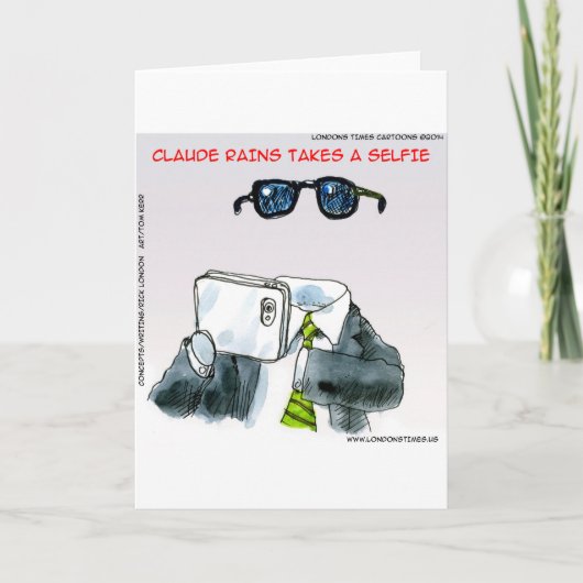 Carte Selfie Invisible Funny (Devant)