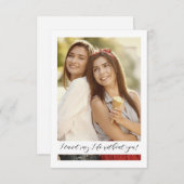 Carte Selfie Photo Proposal Will You Be My Bridesmaid (Devant / Derrière)