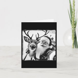 Carte Selfie renne drôle Noël Noël Noël Noël Noël Noël N