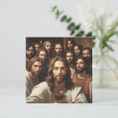 Carte selfies de Jésus avec 12 disciples (Debout devant)