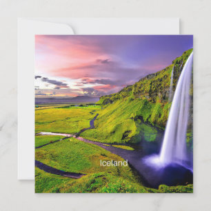 Carte Seljalandfoss, Islande