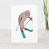 Carte Selleuse Ski Skieur (Devant)