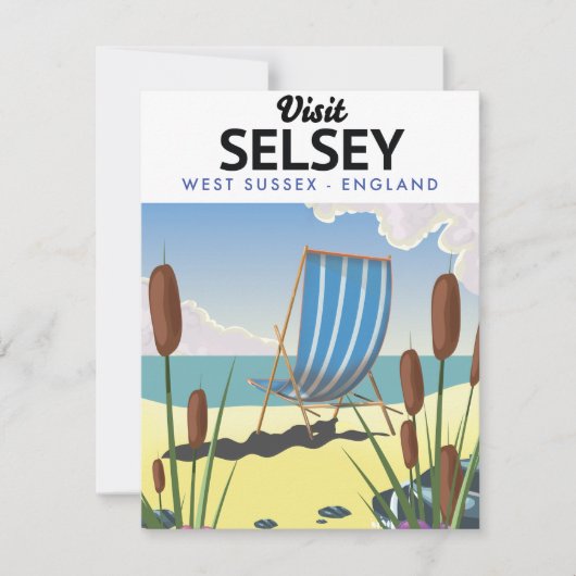 Carte Selsey West Sussex Angleterre (Devant)