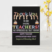 Carte Semaine d'appréciation de l'enseignant (Fleur jaune)