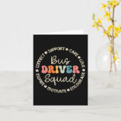 Carte Semaine d'appréciation de l'équipe de chauffeurs d (Fleur jaune)