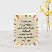 Carte semaine d'appréciation des bénévoles (Fleur jaune)