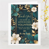 Carte semaine d'appréciation des bénévoles (Fleur jaune)