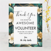 Carte semaine d'appréciation des bénévoles (Fleur jaune)