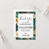 Carte semaine d'appréciation des bénévoles (Devant/Arrière en situation)