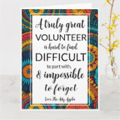 Carte semaine d'appréciation des bénévoles (Fleur jaune)