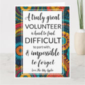 Carte semaine d'appréciation des bénévoles (Devant)